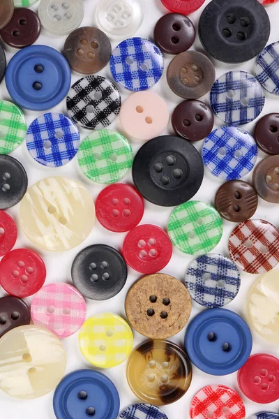 Varios Diseño Color Material Forma Tela Botón Plástico Madera Cuerno — Foto de Stock