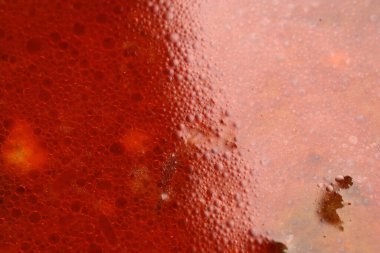 Asya yemekleri için son derece acı sos soslu sambal blachan geragau krill domates sarımsaklı kırmızı biber. 