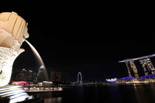 Σιγκαπούρη Bay Sands Απριλίου 2023 Σιγκαπούρη Marlion Marina Bay Sands — Φωτογραφία Αρχείου