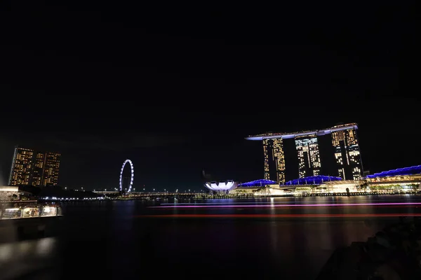 Сінгапур Піщаний Мис Квітня 2023 Знаменитий Піщаний Знак Затоки Марина — стокове фото