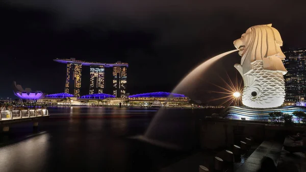 Singapore Bay Sands April 2023 Singapore Marlion Marina Bay Sands — Stockfoto