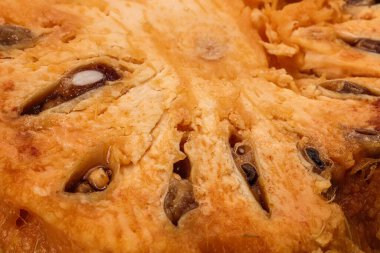 Güneydoğu Asa ahşap elma bael meyvesi Limonya asidissima sert kabuk yarısı et içinde meyve suyu malzemesi 