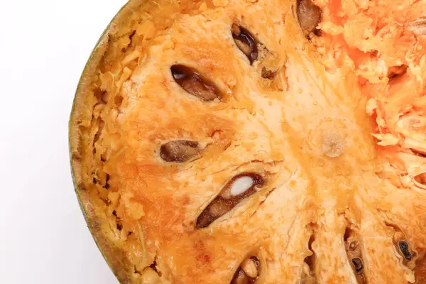 Güneydoğu Asa ahşap elma bael meyvesi Limonya asidissima sert kabuk yarısı et içinde meyve suyu malzemesi 