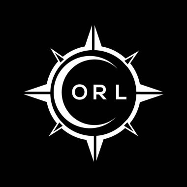 ORL soyut teknoloji çemberi logo tasarımını siyah arkaplan üzerine kuruyor. ORL yaratıcı harfler harfi logo.ORL soyut teknoloji dairesi siyah arkaplan üzerine logo tasarımı ayarlıyor. ORL yaratıcı harfler harfi logosu.