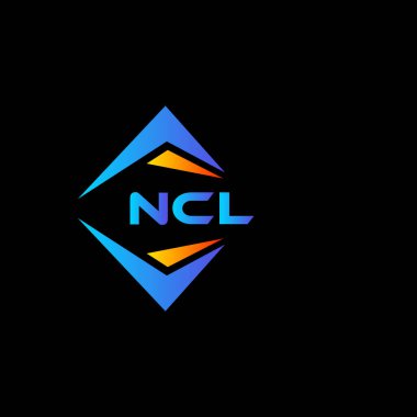 Siyah arka planda NCL soyut teknoloji logosu tasarımı. NCL yaratıcı harflerin baş harfleri logo kavramı.
