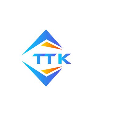 Beyaz arka planda TTK soyut teknoloji logosu tasarımı. TTK yaratıcı harflerin baş harfleri logo kavramı.
