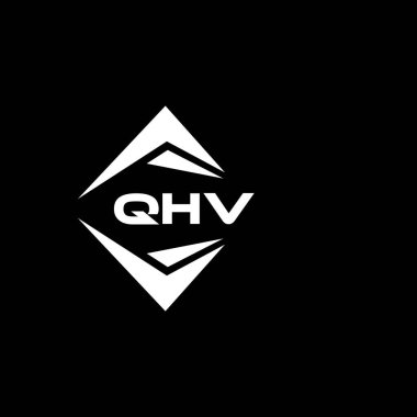 QHV soyut teknoloji logosu tasarımıdır. QHV yaratıcı harflerin baş harfleri logo kavramı.