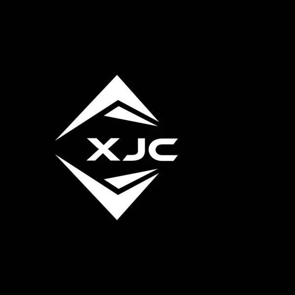 Xjc Technologie Abstraite Logo Design Sur Fond Noir Xjc Initiales — Image vectorielle