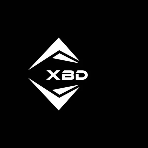 Σχεδιασμός Λογότυπου Αφηρημένης Τεχνολογίας Xbd Μαύρο Φόντο Έννοια Λογοτύπου Δημιουργικών — Διανυσματικό Αρχείο
