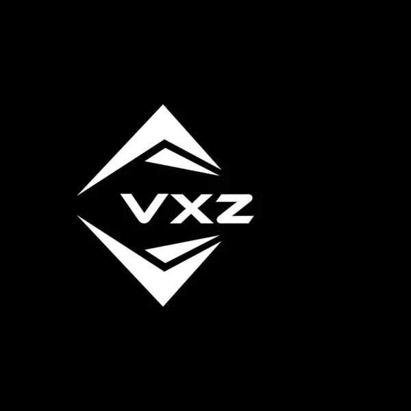 Diseño Del Logotipo Tecnología Abstracta Vxz Sobre Fondo Negro Vxz — Vector de stock