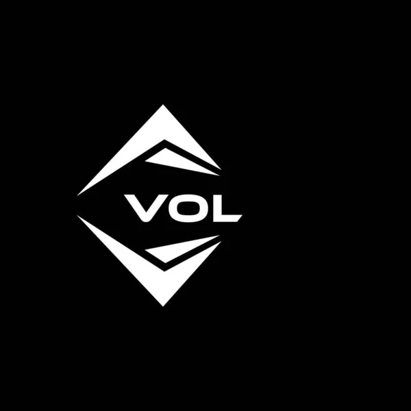 Vol Abstract Technology Logo Design Black Background Vol Creative Initials — Stock Vector