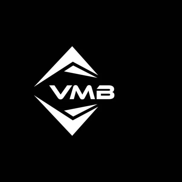 Projeto Abstrato Logotipo Tecnologia Vmb Fundo Preto Vmb Iniciais Criativas —  Vetores de Stock