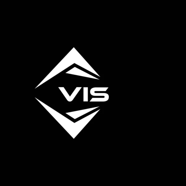Diseño Logotipo Tecnología Abstracta Vis Sobre Fondo Negro Vis Iniciales — Vector de stock