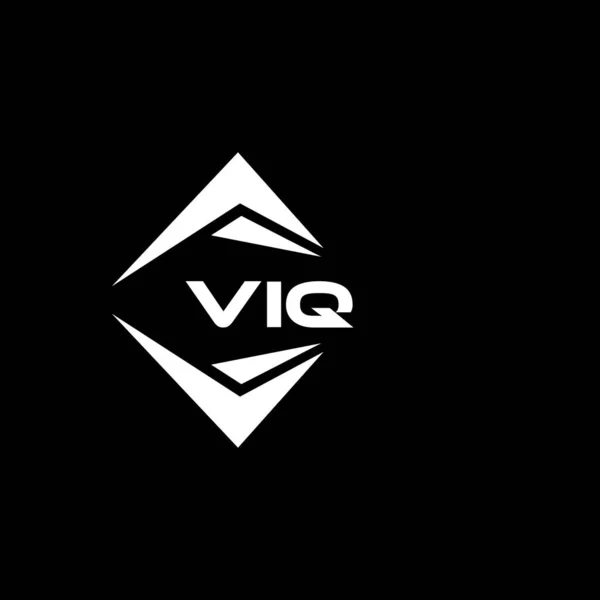 Viq Αφηρημένη Τεχνολογία Σχεδιασμός Λογότυπο Μαύρο Φόντο Έννοια Λογοτύπου Δημιουργικά — Διανυσματικό Αρχείο