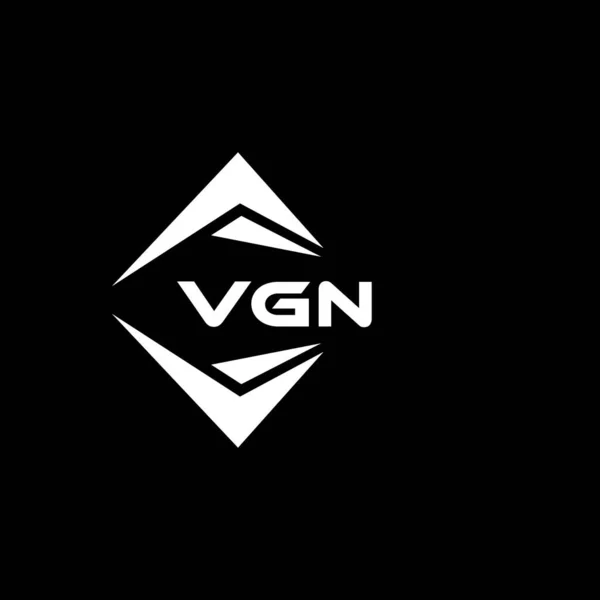 Vgn Abstrakte Technologie Logo Design Auf Schwarzem Hintergrund Vgn Kreative — Stockvektor