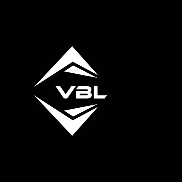 Projeto Abstrato Logotipo Tecnologia Vbl Fundo Preto Vbl Iniciais Criativas —  Vetores de Stock