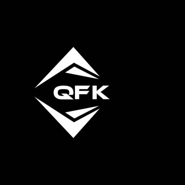 QFK soyut teknoloji logosu tasarımıdır. QFK yaratıcı harflerin baş harfleri logo kavramı.