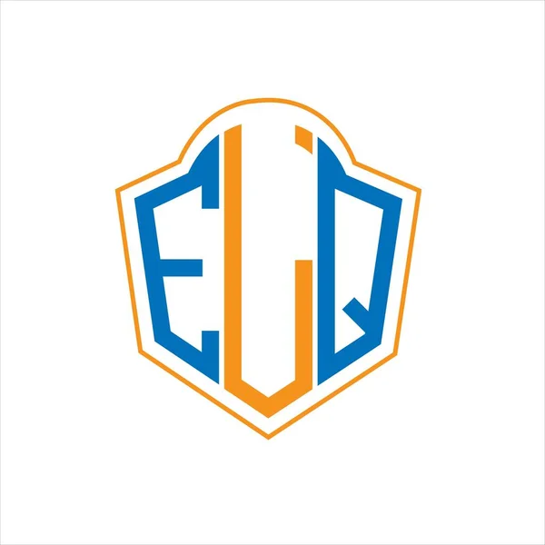 Design Abstraktního Loga Monogramu Elq Bílém Pozadí Logo Písmene Tvořivých — Stockový vektor