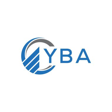 Beyaz arka planda YBA Düz Muhasebe logosu tasarımı. YBA yaratıcı harflerin baş harfleri grafiksel logo kavramı. YBA işletme finans logosu. Beyaz arka planda YBA Flat muhasebe logosu tasarımı. YBA yaratıcı baş harfleri Büyüme Grafik harfi logosu kavramı.