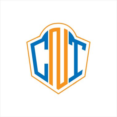 CNT abstract monogram shield logo design on white background. CNT creative initials letter logo.	