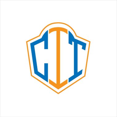 CIT abstract monogram shield logo design on white background. CIT creative initials letter logo.	