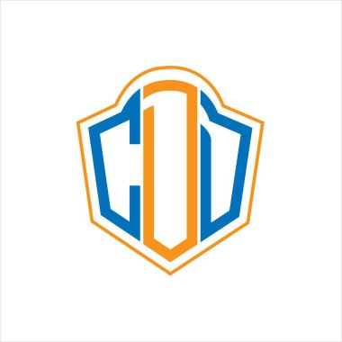 CDD abstract monogram shield logo design on white background. CDD creative initials letter logo.	