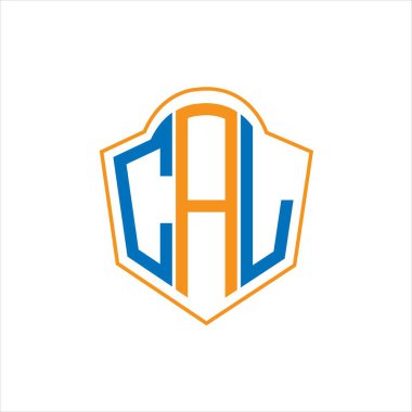 CAK abstract monogram shield logo design on white background. CAK creative initials letter logo.	