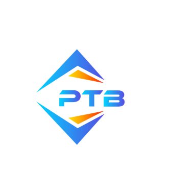 Beyaz arka planda PTB soyut teknoloji logosu tasarımı. PTB yaratıcı harflerin baş harfleri logo kavramı.