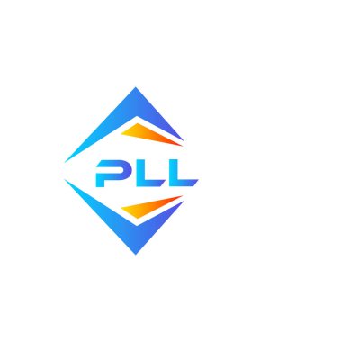 Beyaz arka planda PLL soyut teknoloji logo tasarımı. PLL yaratıcı harflerin baş harfleri logo kavramı.