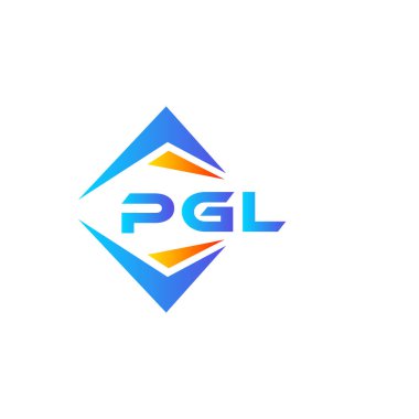 Beyaz arka planda PGL soyut teknoloji logosu tasarımı. PGL yaratıcı harflerin baş harfleri logo kavramı.