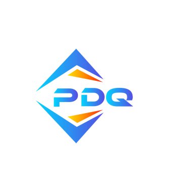 Beyaz arka planda PDQ soyut teknoloji logosu tasarımı. PDQ yaratıcı harflerin baş harfleri logo kavramı.
