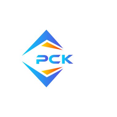 Beyaz arka planda PCK soyut teknoloji logosu tasarımı. PCK yaratıcı harflerin baş harfleri logo kavramı.