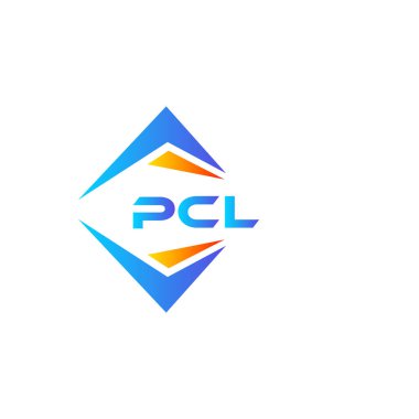 Beyaz arka planda PCL soyut teknoloji logosu tasarımı. PCL yaratıcı harflerin baş harfleri logo kavramı.