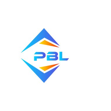 Beyaz arka planda PBL soyut teknoloji logosu tasarımı. PBL yaratıcı harflerin baş harfleri logo kavramı.