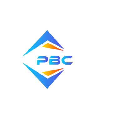 Beyaz arka planda PBC soyut teknoloji logosu tasarımı. PBC yaratıcı harflerin baş harfleri logo kavramı.
