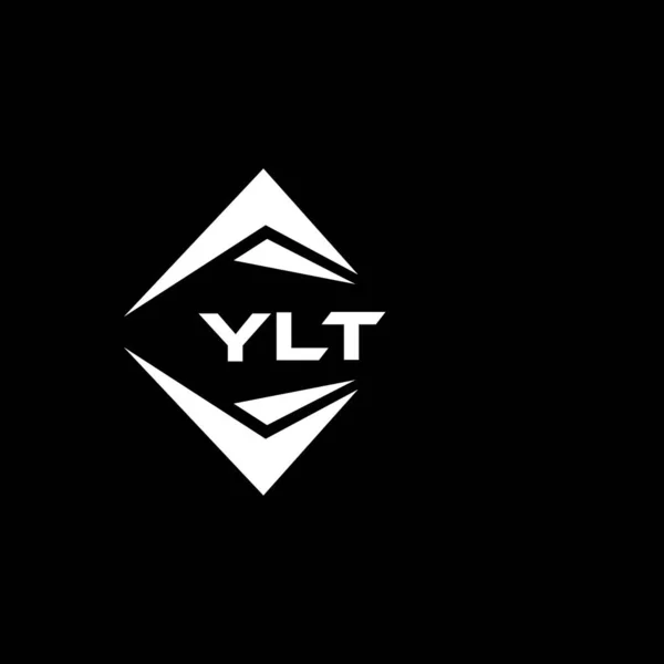 Ylt Abstract Monogram Shield Logo Design Black Background Ylt Creative — стоковый вектор