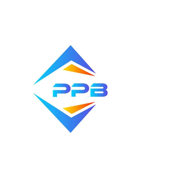 Conception Logo Technologie Abstraite Ppb Sur Fond Blanc Ppb Initiales — Image vectorielle