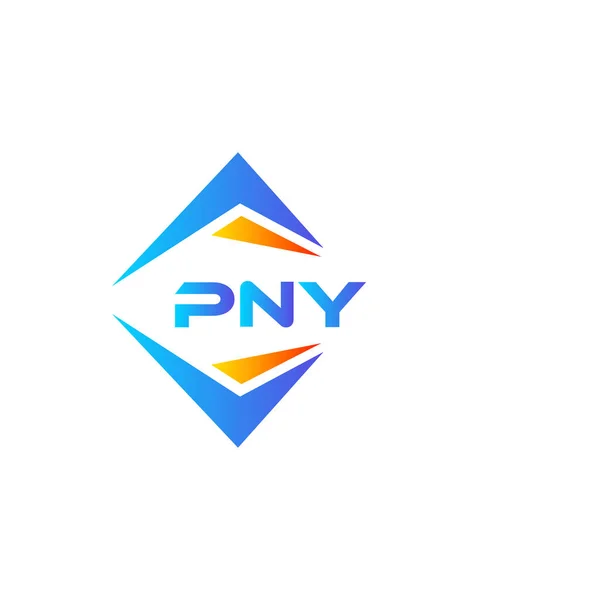 ホワイトを基調としたPny抽象技術ロゴデザイン Pnyクリエイティブイニシャルレターロゴコンセプト — ストックベクタ