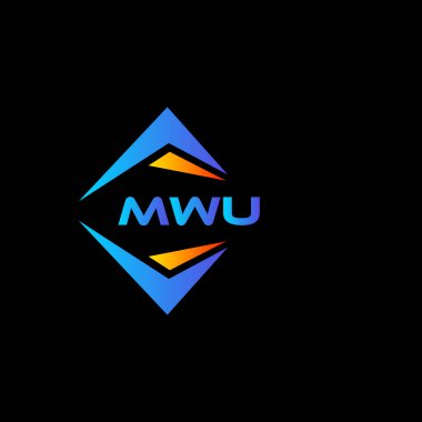 MWU soyut teknoloji logosu tasarımıdır. MWU yaratıcı harflerin baş harfleri logo kavramı.