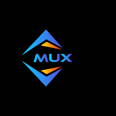 MUX soyut teknoloji logosu tasarımıdır. MUX yaratıcı harf logosu kavramı.