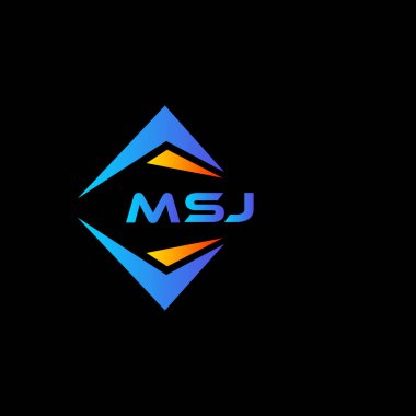 MSJ soyut teknoloji logosu tasarımıdır. MSJ yaratıcı harf logosu kavramı.