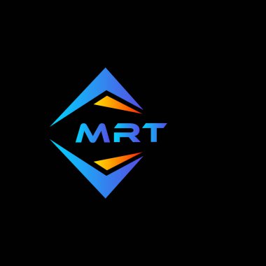 MRT soyut teknoloji logosu tasarımıdır. MRT yaratıcı harflerin baş harfleri logo kavramı.