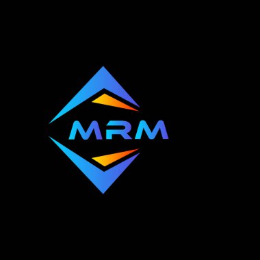 MRM soyut teknoloji logosu tasarımıdır. MRM yaratıcı harf logosu kavramı.