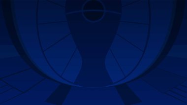 EURO 2024 final turnuvası. Futbol Avrupa Şampiyonası Yaz Oyunları. Çocuklar futbol kampı yarışması. Spor etkinliği festivali mavi kart broşürü afişi, sosyal medya tasarım şablonu 2024 Almanya