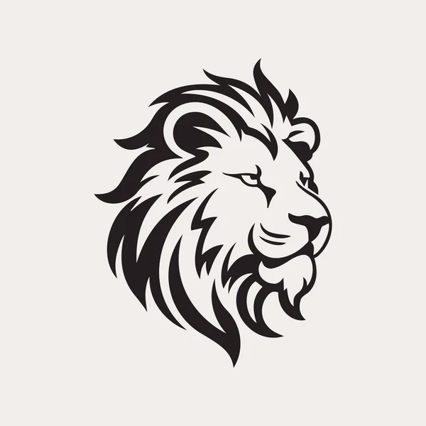 Cabeça Leão Logotipo Vetor Cor Emblema Ícone Para Empresa Branding — Vetor de Stock