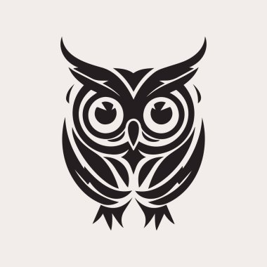 Bir renk vektör logosu, amblem, şirket markası simgesi. Dövme sanatı. Bilgelik ve bilginin sembolü.