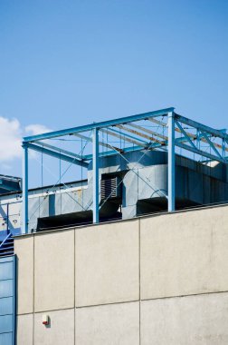 Roof ventilation ducts with galvanized steel coating.