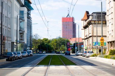 Poznan, Poland, July 3th 2022: View of Poznan University of Economics and Business building.