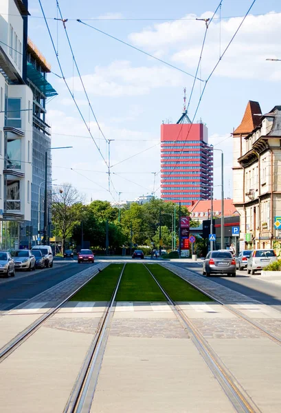 Poznan, Polonya, 3 Temmuz 2022: Poznan Üniversitesi Ekonomi ve İş Binası.