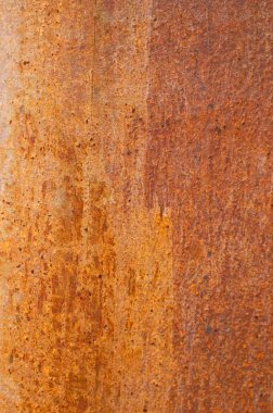 Detail of modern architecture corten building.